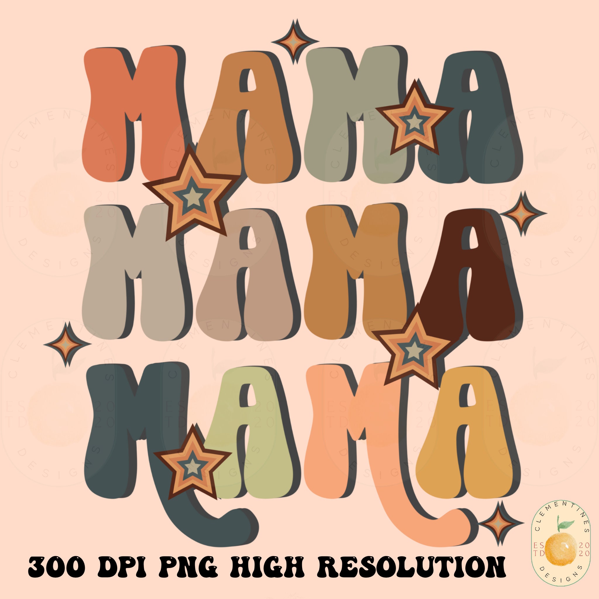 MAMA PNG Instant Digital Download-sublimation Designs-boho | Etsy