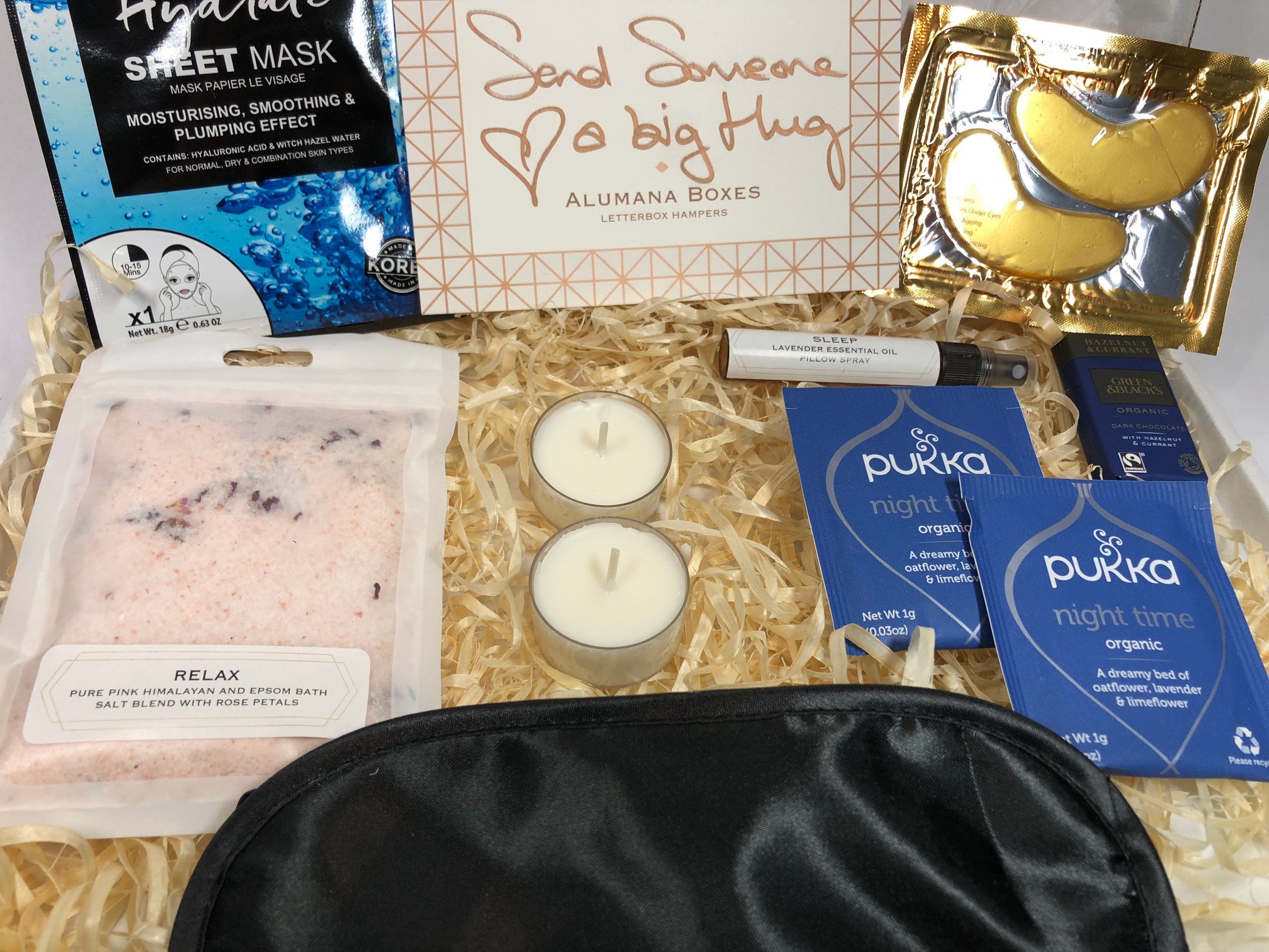 Sleep Gift Set Pamper Hamper Home Spa Kit Hug in a Box Etsy