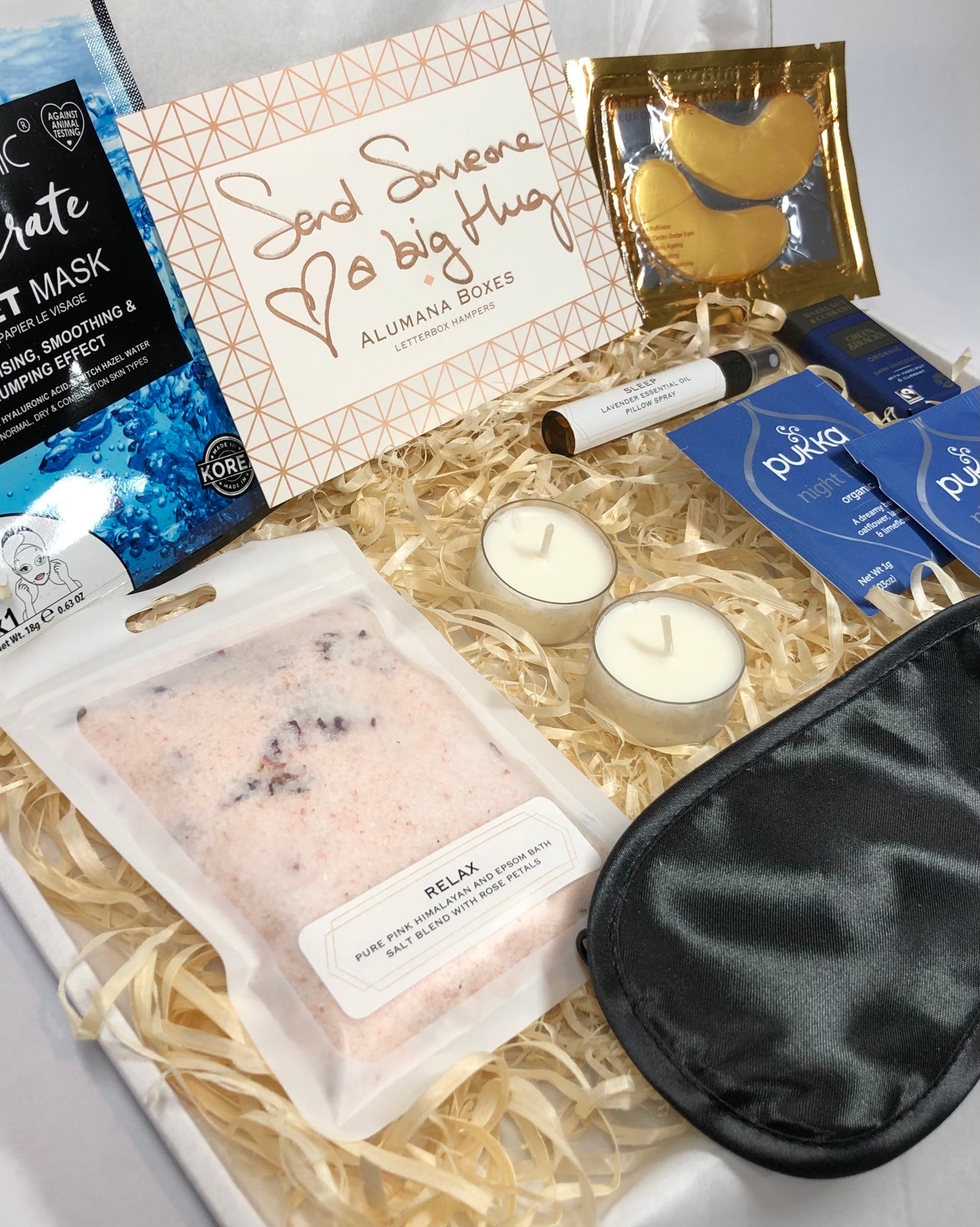 Sleep Gift Set Pamper Hamper Home Spa Kit Hug in a Box Etsy