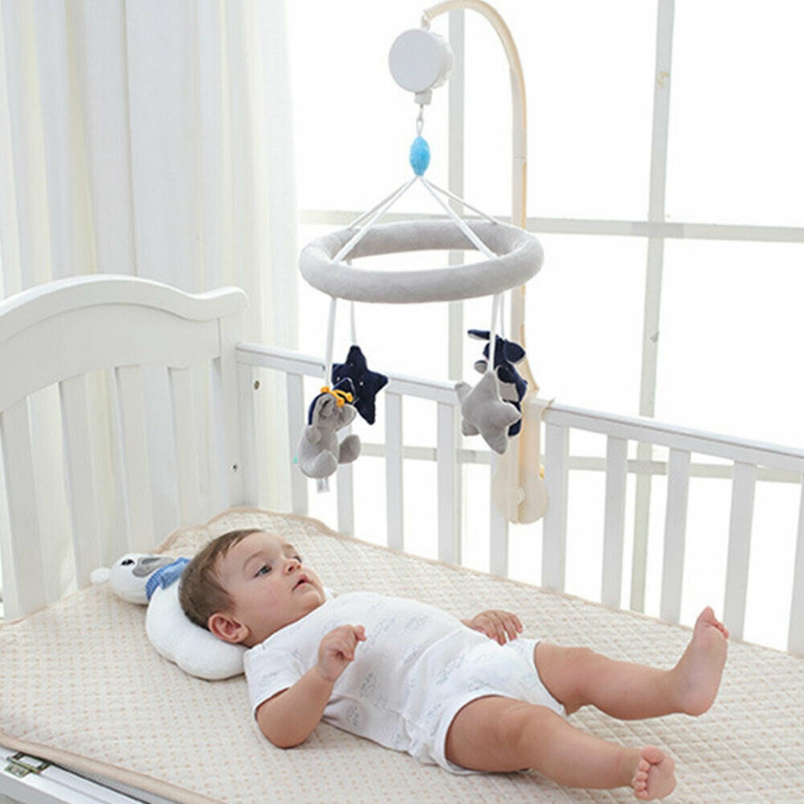 Hot Baby Musical Bed Bell Kid Crib Mobile Cot Clockwork Music Etsy
