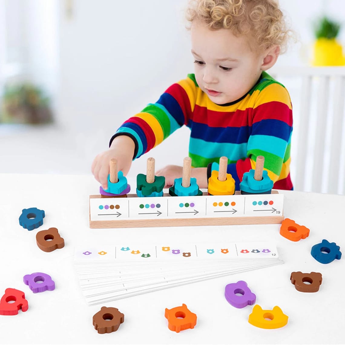 Hot Matching Toy Educational Shape Matching Color Recognition Etsy