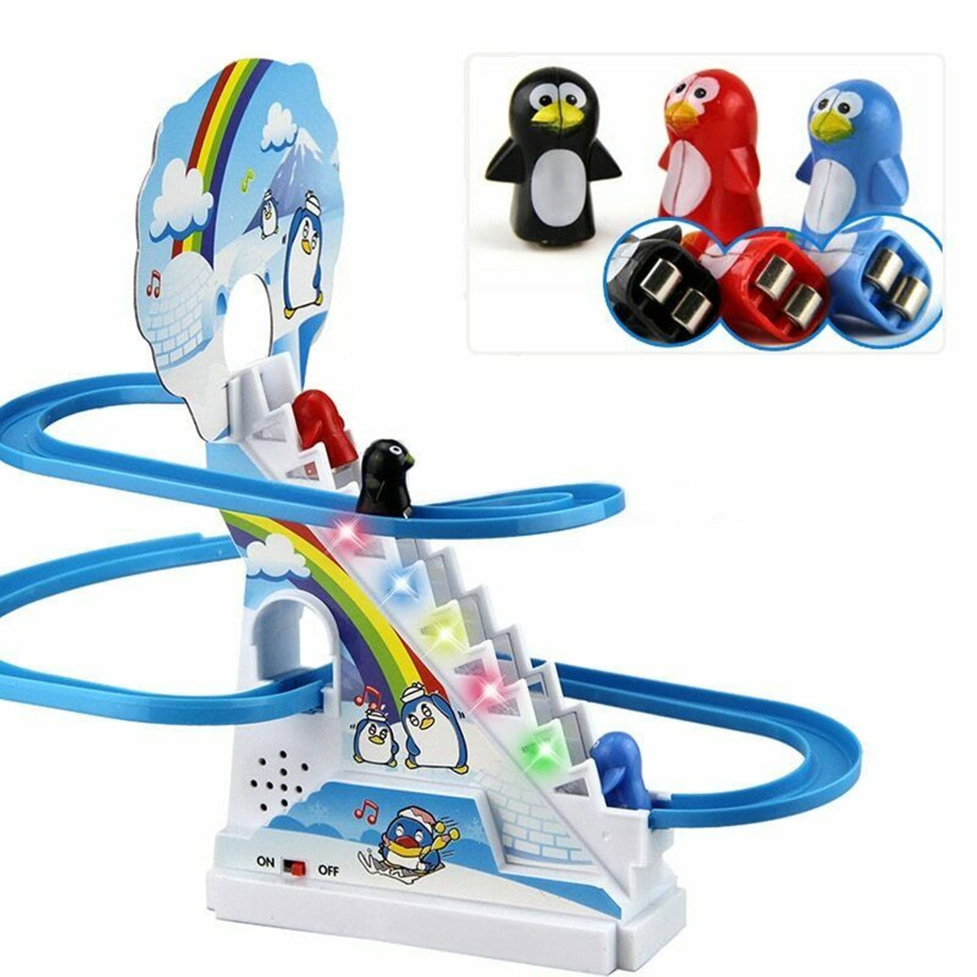 New Kids Funny Penguin Climbing Stairs Toys Puzzle Slide Etsy