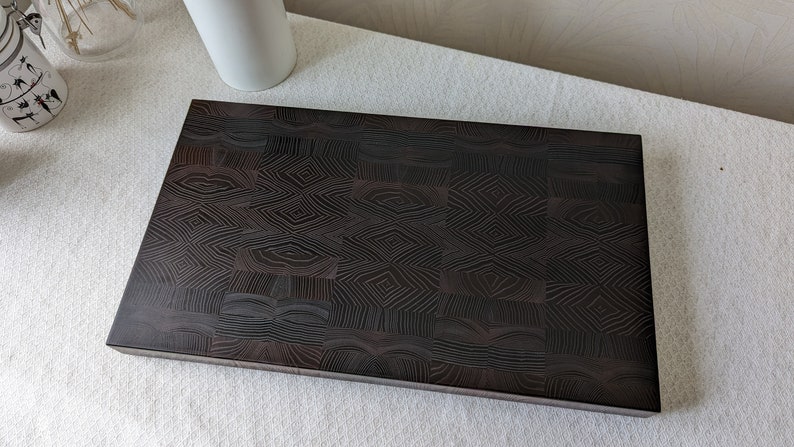 ElmWoodUA Thermowood End Grain Cutting Board - Thumbnail 4