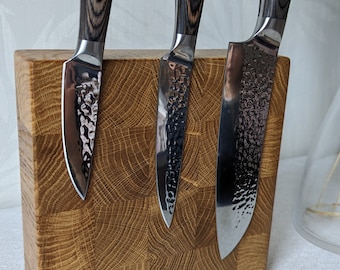 Handcrafted Magnetic Knife Holder for Tabletop