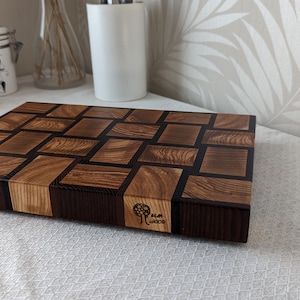 End Grain Cutting Board Butcher Block Chef Cutting Board Wood Housewarming Gift