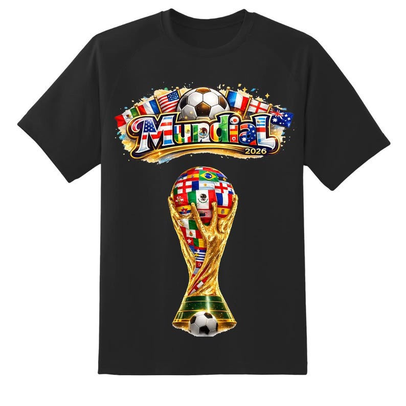 World Cup/ Mundial 2026 T-shirt/ Camiseta / Fotboll/ Futbol / Sport/ Deporte/ Mexiko, Argentina, Brasilien, Uruguay, USA och mer! Option 7