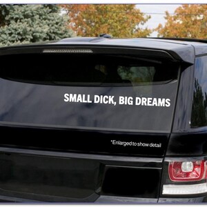Small D... Big Dreams Sticker/ Bumper sticker/ car sticker/ truck sticker/ window sticker