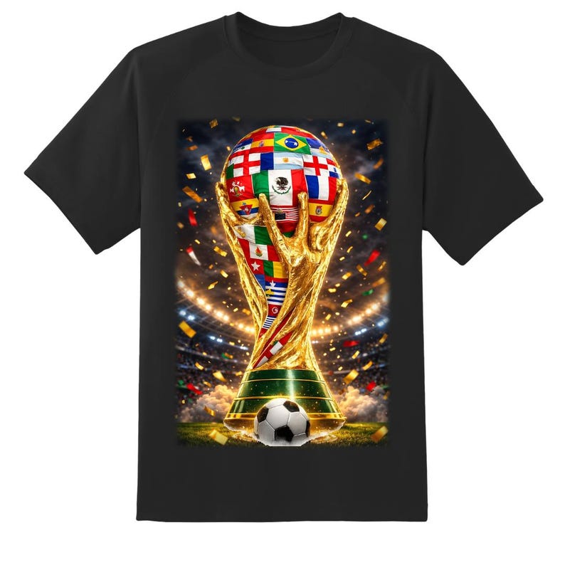 World Cup/ Mundial 2026 T-shirt/ Camiseta / Fotboll/ Futbol / Sport/ Deporte/ Mexiko, Argentina, Brasilien, Uruguay, USA och mer! Option 1