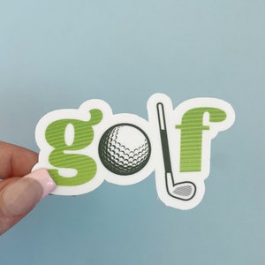 Golf sticker, golf sticker, golfing laptop decals, golf tumbler stickers, golf water bottle sticker, golfing water bottle decal