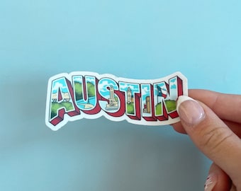 Austin Texas Vinyl Sticker