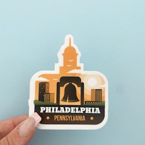 Philadelphia / Philly, Pennsylvania / High Quality Vinyl Decal Suitable for Indoor / Outdoor / Bumper Sticker - Made in USA