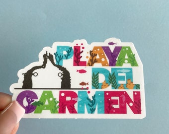 Playa Del Carmen Outline Sticker