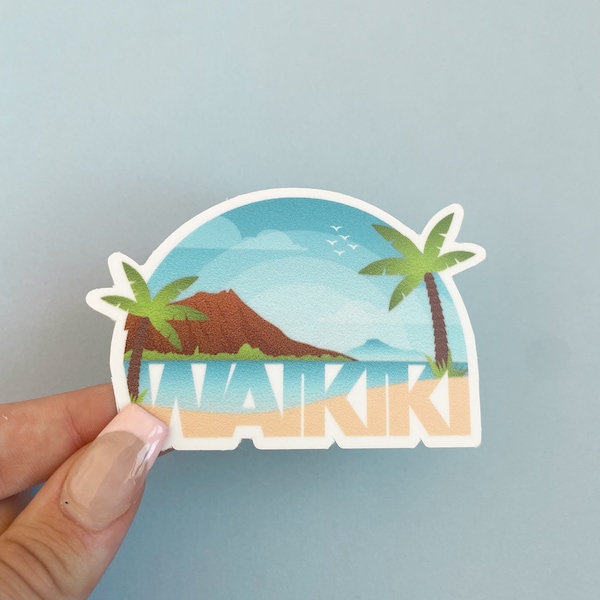 Waikiki, Hawaii Sticker