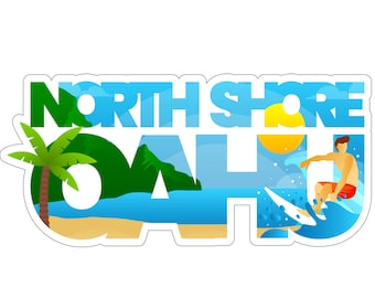 North Shore Oahu Sticker