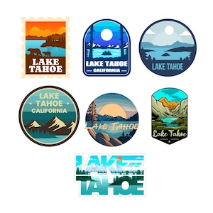 Lake Tahoe Stickers- Sticker Pack-Pack of 7