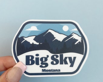 Montana State Sticker Set || 6 Stickers Big Sky Country || Laminated ...