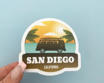 San Diego Sticker, California Sticker, State Sticker