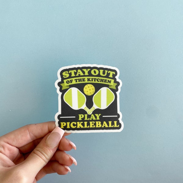 Pickleball "Stay Out of the Kitchen" Sticker