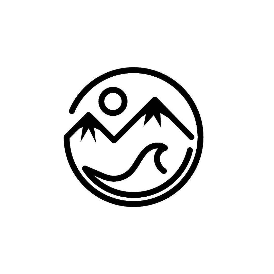 Mountain Wave Sun 1 Sticker - Etsy
