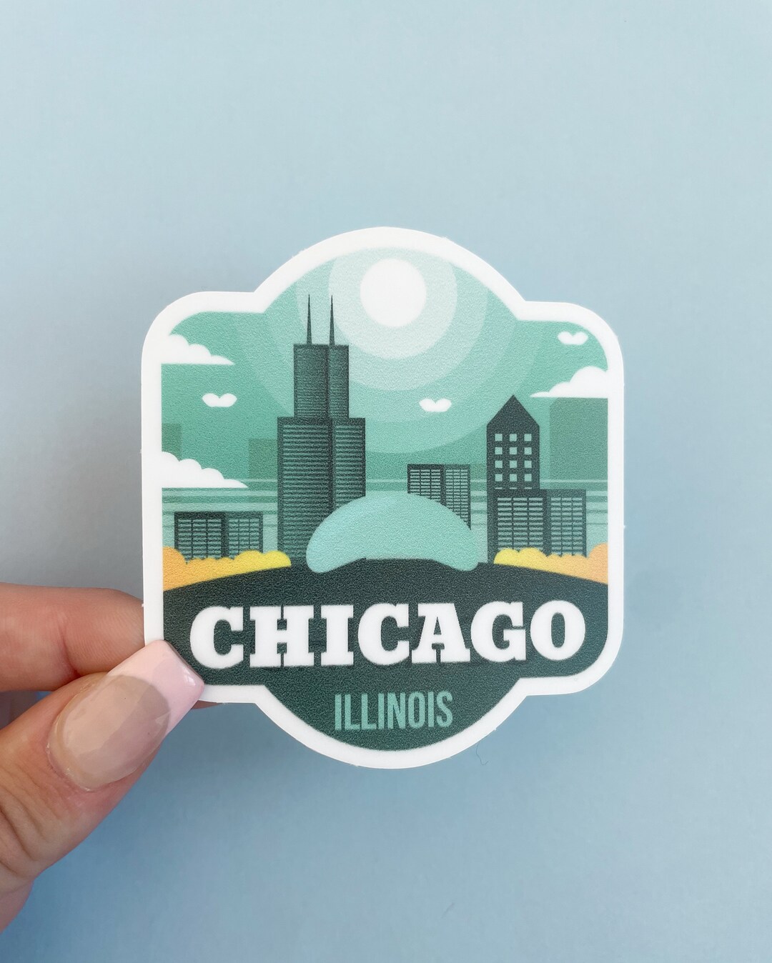 Chicago Window Sticker Chicago Sticker - Etsy