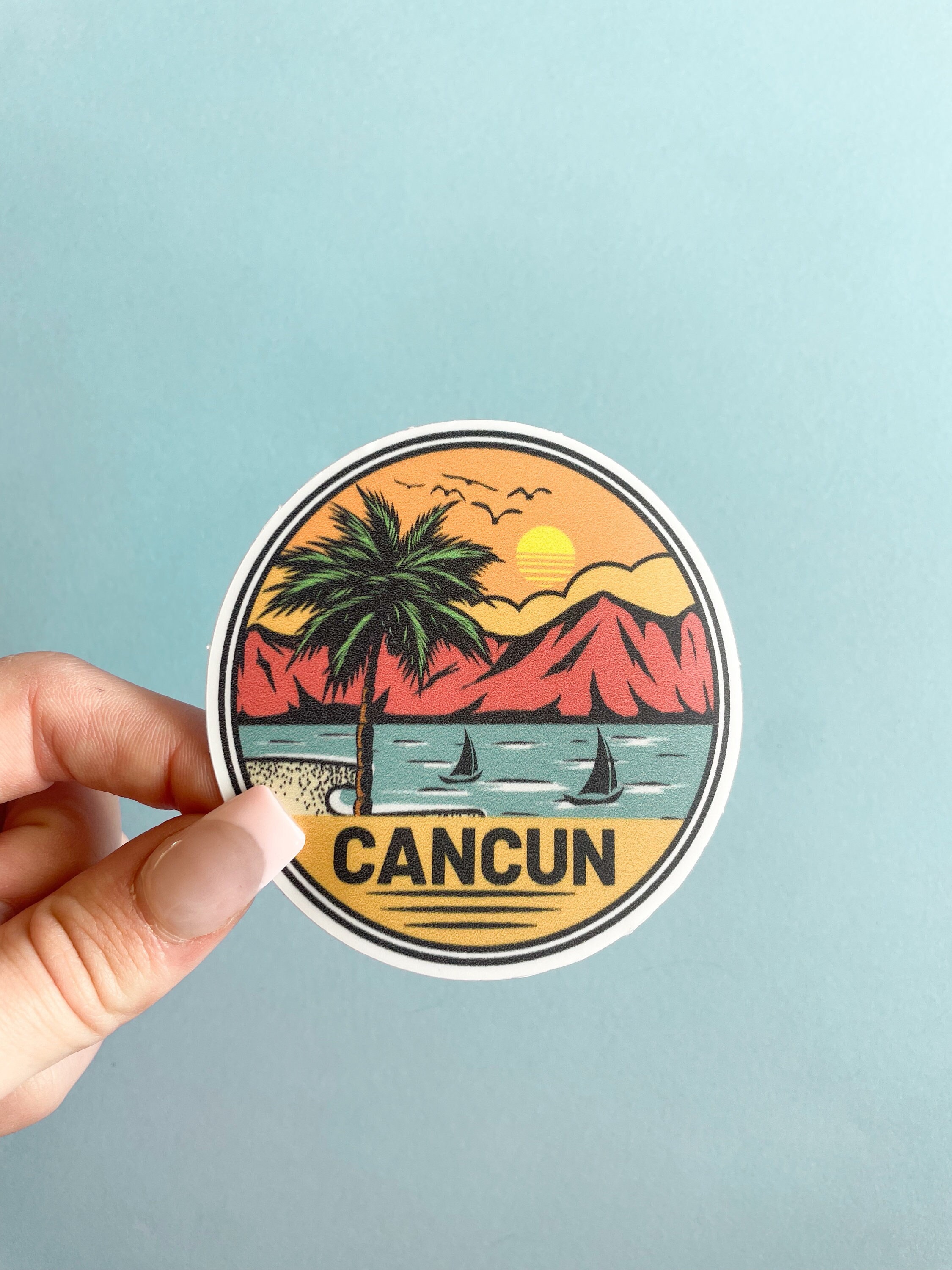 Cancun Sticker - Etsy Israel