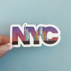 New York City, Vinyl Decal Sticker, New York Decal, New York Sticker, NYC Decal, NY Decal, Ny Sticker, Nyc Sticker, Big Apple Decal,