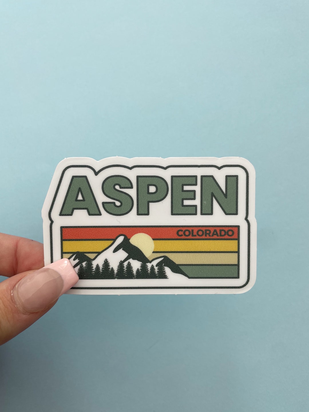 Aspen Colorado Ski Resort Sticker - Etsy