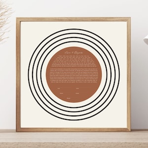 Orange Sun Rays Modern Ketubah | Custom Ketubah Wedding Certificate Print | Reform, Secular, Interfaith, LGBTQ+