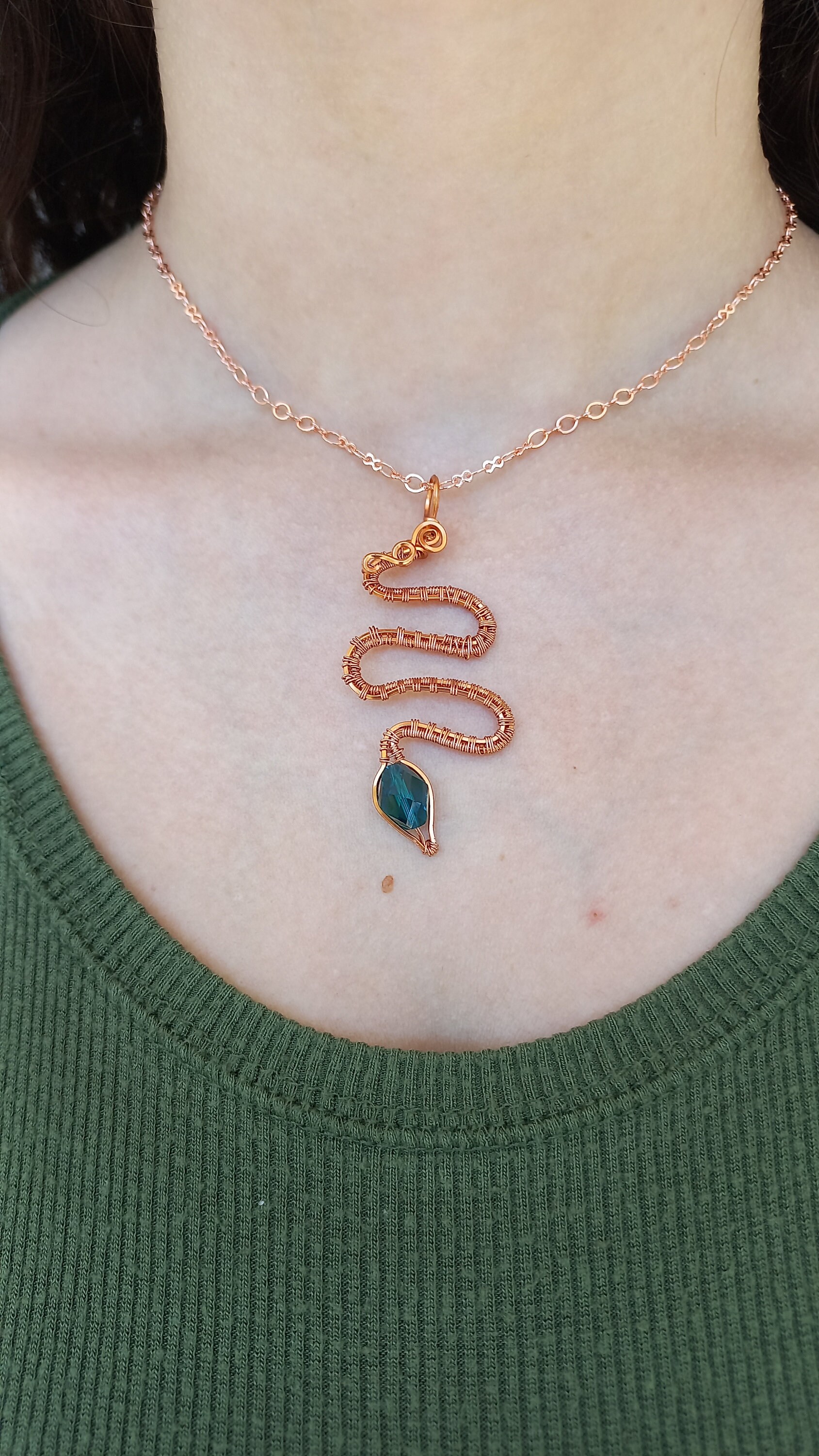 Collana serpente in autunno giallo - Gioielli - Collane - di Fair