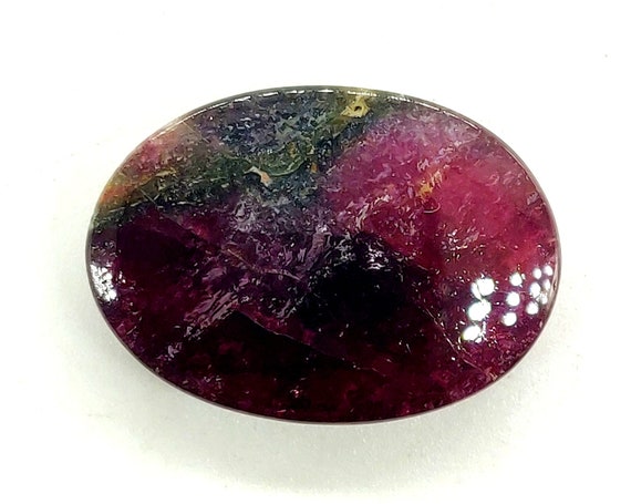 41.68 カラット！天然バイカラー トルマリン カボション。28 x