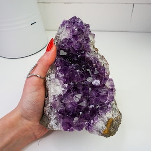 AMETHYST CLUSTER, kostenloses Geschenk bei jedem Kauf, Amethyst Geode, Amethyst Druse, Roher Amethyst,