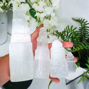 SELENITE TOWERS, 6 Sizes, Free Gift w/ Every Purchase!