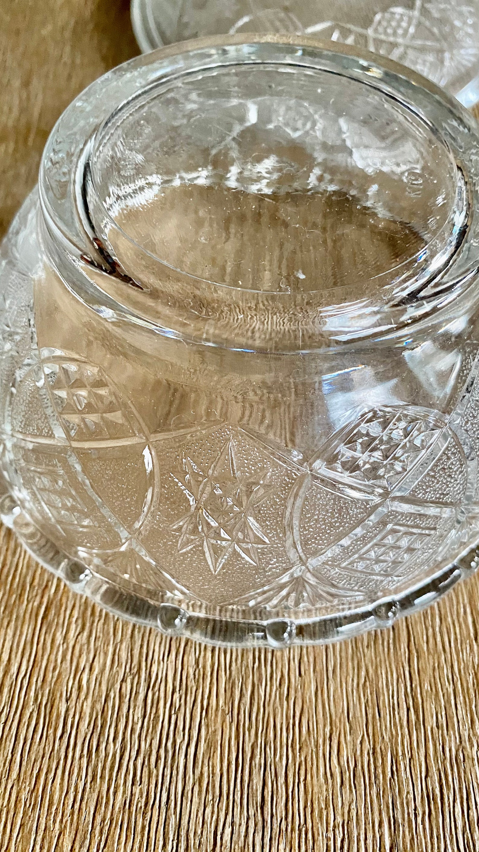 Vintage Clear Pressed Glass Candy Dish with Lid KIG Malaysia Etsy