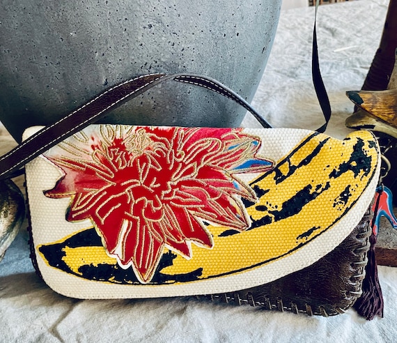 Big banana Andy Warhol clutch purse
