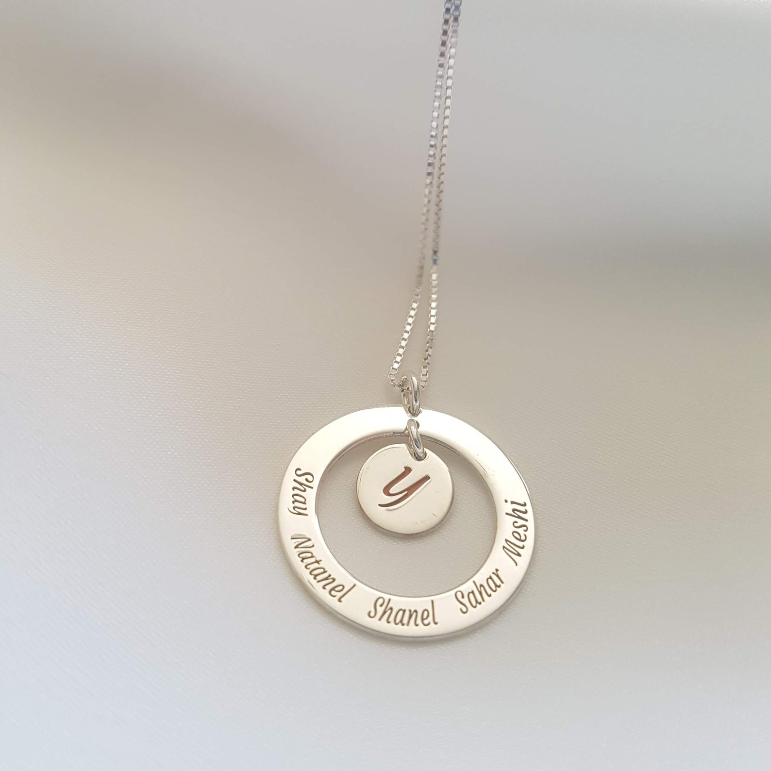 custom circle pendant
