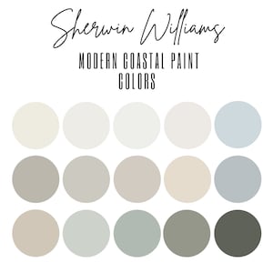 Modern Farmhouse Paint Color Palette Sherwin Williams Interior