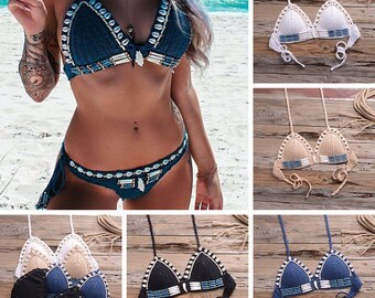 sea shell bathing suit top