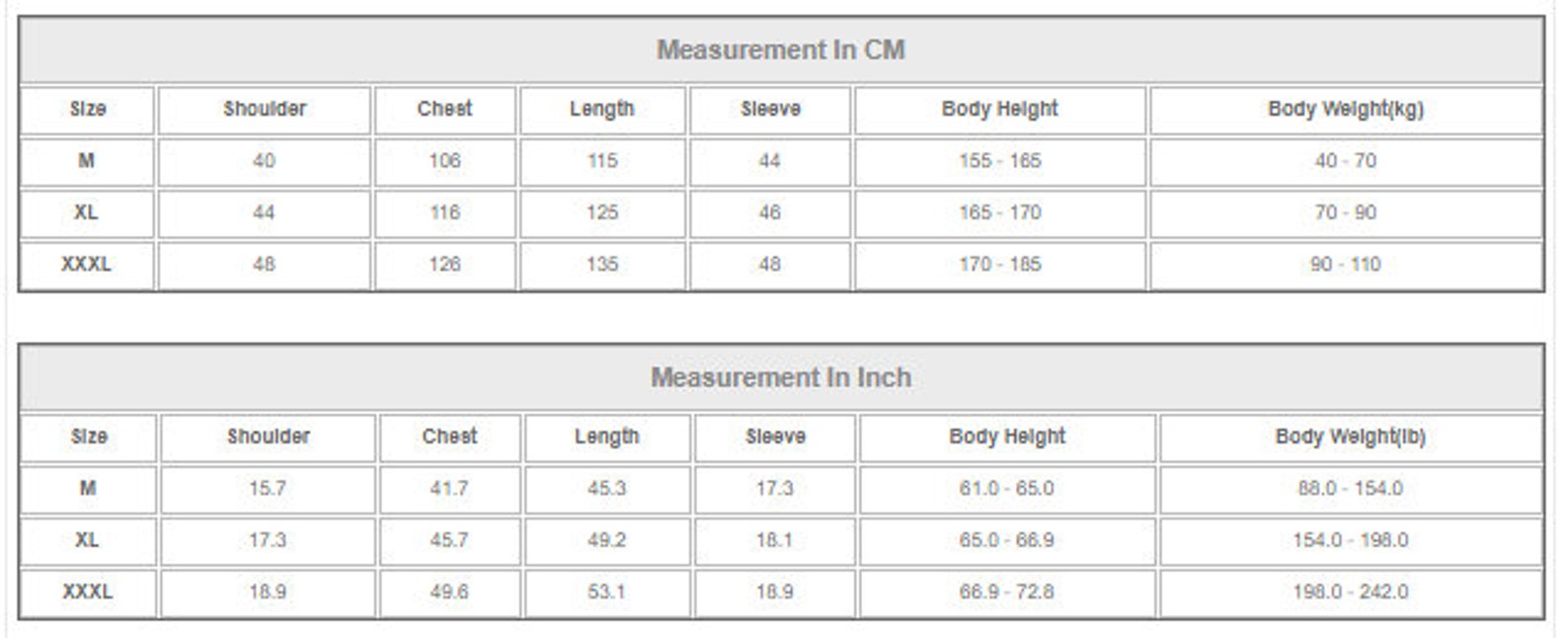 lovedrobe size guide