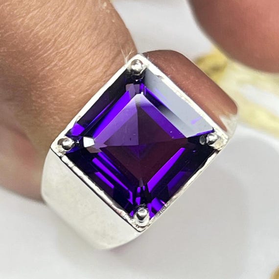 Anello Wre N Petre Natural Con Ametsta E Topazo - Anello Mnmal - Foto 7