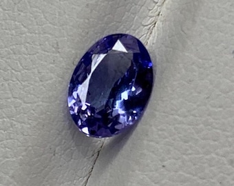 Oval Violet Blue Tanzanite Gemstone: December Birthstone