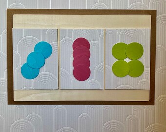 Mid Century Modern Wood Abstract Geometric HomeMade Minimalist Wall Art Home Decor Painting