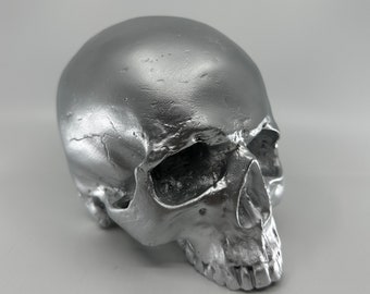 Zilveren schedel