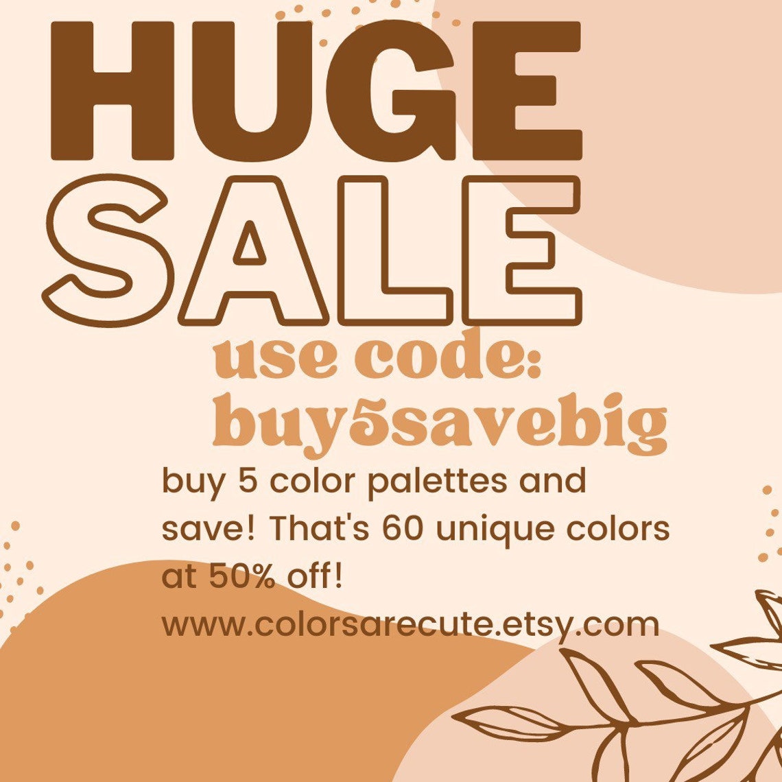 Orange Blossom Color Palette PROCREATE COLOR PALETTE Color - Etsy