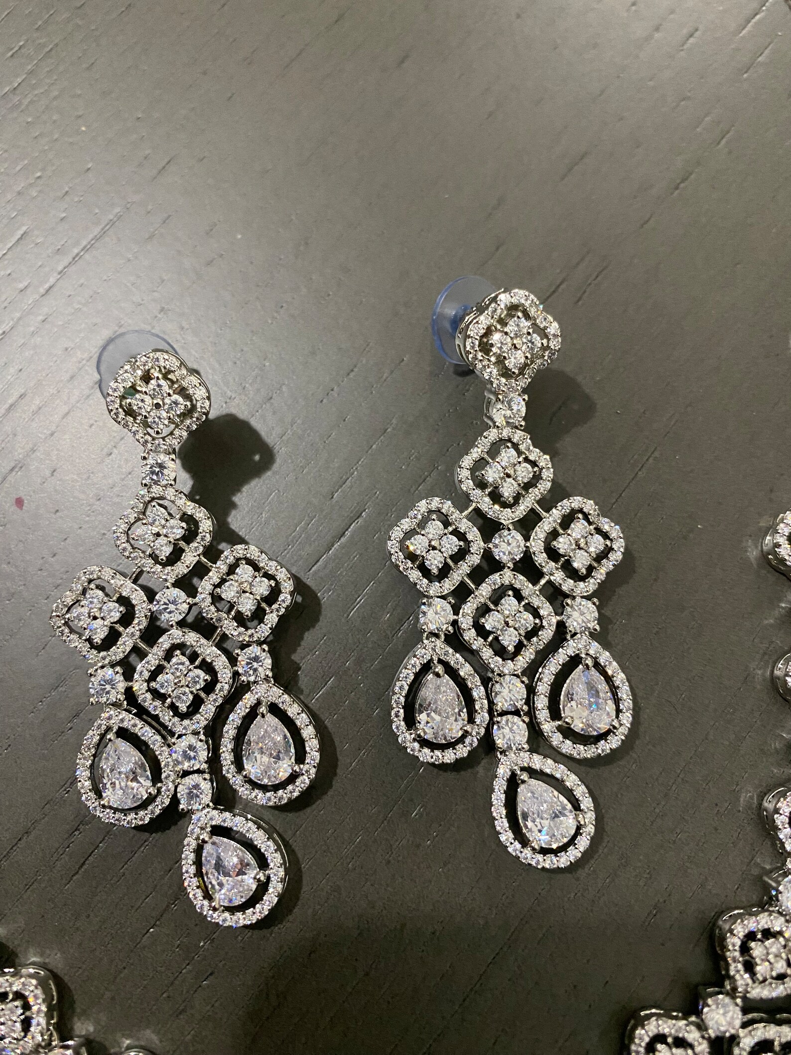 Women's Designer American Diamond Antique Stone Necklace Set main image 1