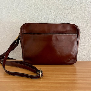 CARACCIOLA ブラウンレザー ビジネスバッグ Caracciola Leather - Etsy