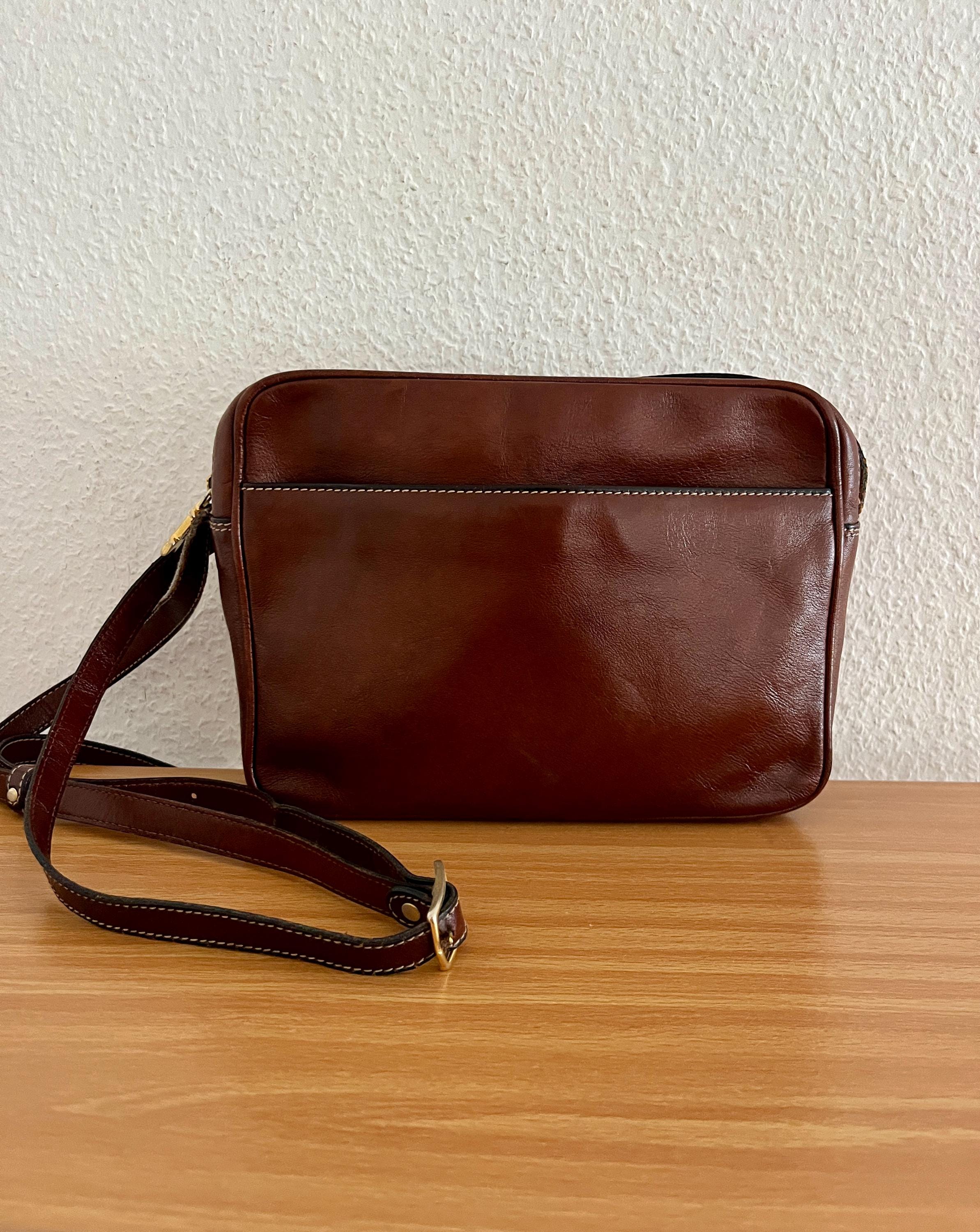 CARACCIOLA ブラウンレザー ビジネスバッグ Caracciola Leather - Etsy