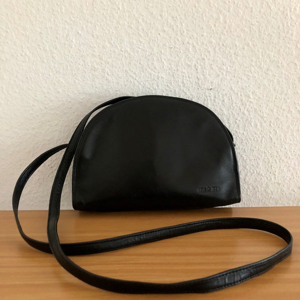 Goldpfeil shoulder bag nappa leather black vintage