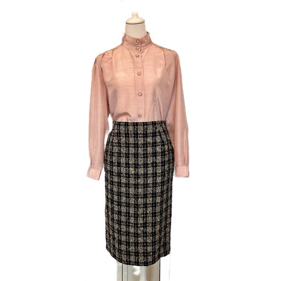Vintage 80er Bluse Kurt Kellermann rosa