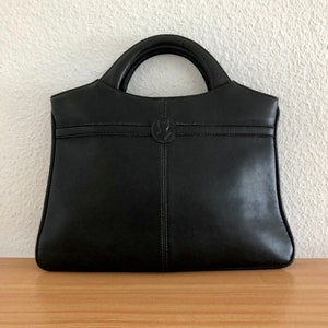 Goldpfeil handbag leather black vintage