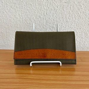 Designer Portmonee Geldbeutel Charles Jourdan grün braun
